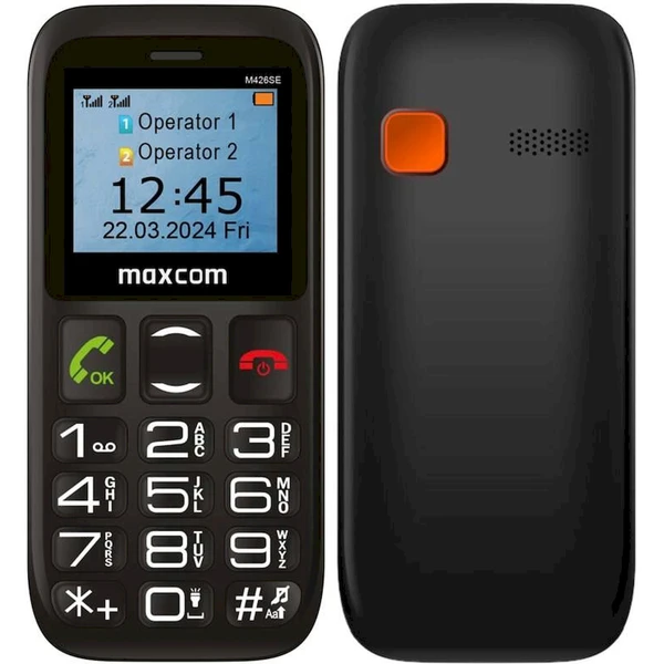 MaxCom MM426SE čierny - Mobilné telefóny - Hlavný obrázok
