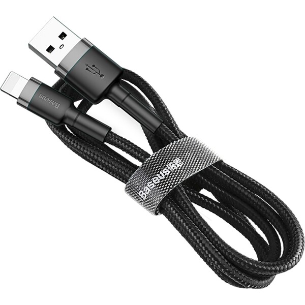 Baseus Cafule kábel USB/Lightning 2.4A 0.5m šedý/čierny