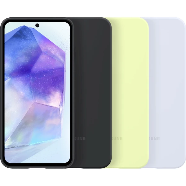 Samsung Silicone Case Galaxy A55 čierny - Puzdra - Obrázok O0Q2000O01