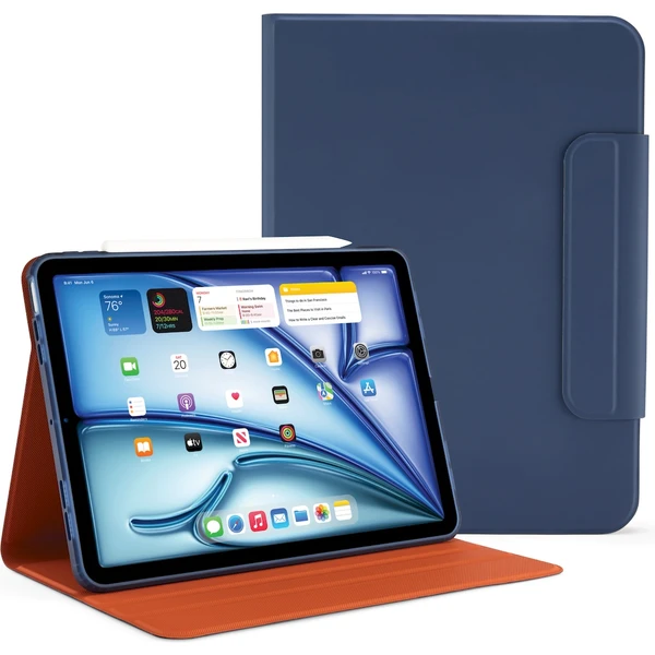 Pipetto Origami No5 Rotating Folio puzdro iPad Air 11" (2026/2025/2024) modré - Puzdra - Hlavný obrázok