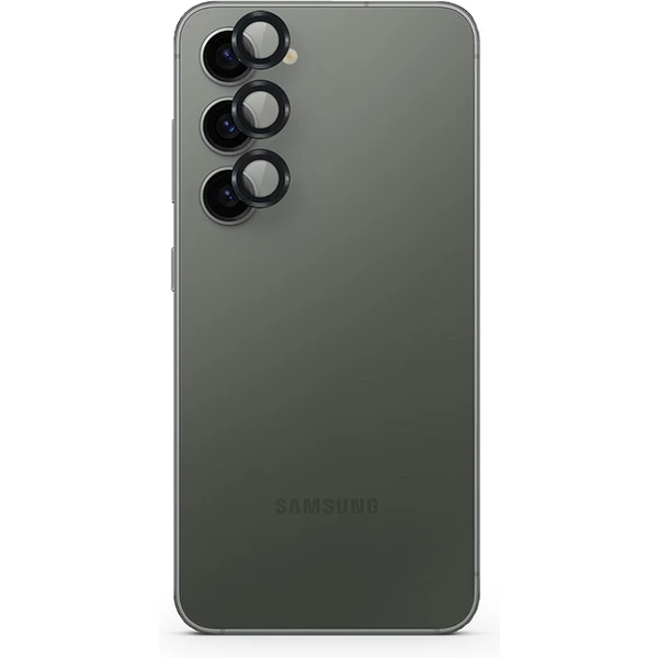 Epico hliníkové ochranné sklo na šošovky fotoaparátu pre Samsung Galaxy S24+ 5G - čierne - Ochranné fólie a sklo - Hlavný obrázok