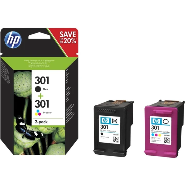 HP N9J72AE č. 301 Viacfarebná originálna - Cartridge - Hlavný obrázok