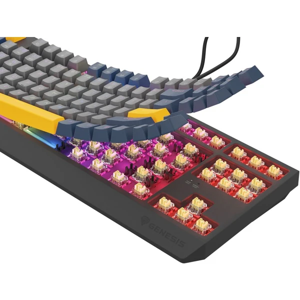 Genesis THOR 230 TKL Naval Blue Negative RGB mechanická klávesnica - Klávesnice - Obrázok O1I5000O01