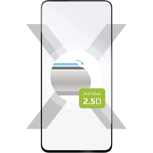 FIXED 2,5D Full-Cover tvrdené sklo Samsung Galaxy S24 FE čierne - Ochranné fólie a sklo - Hlavný obrázok