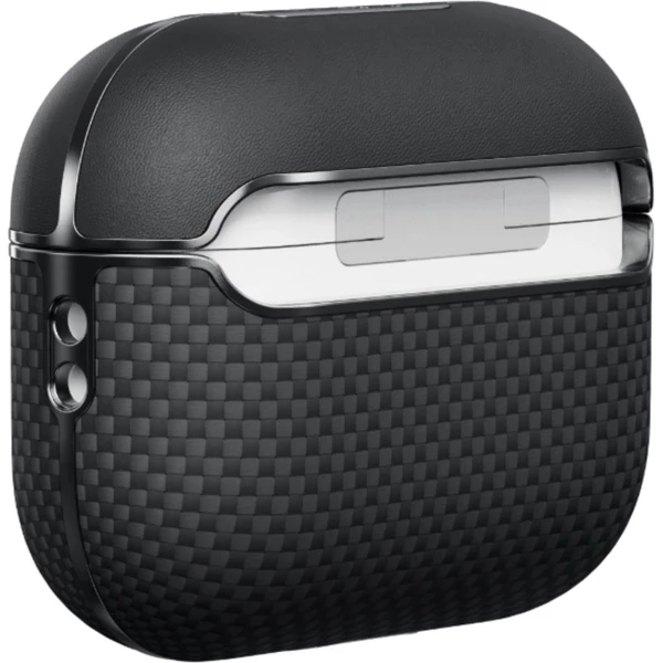 Pitaka Aramid Fiber puzdro Apple AirPods Pro 2 black/grey (MagSafe) - Puzdra - Obrázok O1PG000K01