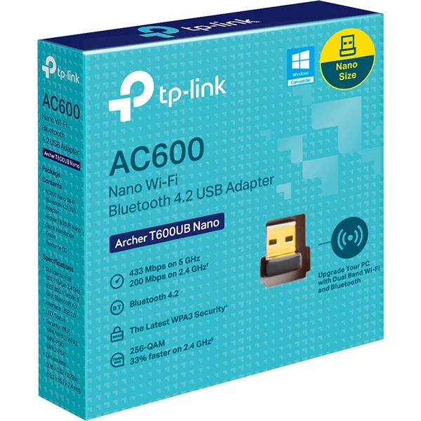 TP-Link Archer T600UB Nano Wifi Bluetooth Adaptér - Sieťové karty - Obrázok O1X0000P01