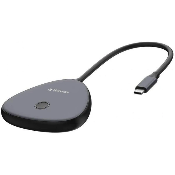 Verbatim Share My Screen 4K USB-C bezdrôtový adaptér s rozbočovačom WDA-02 - USB huby - Obrázok O1X4000K01