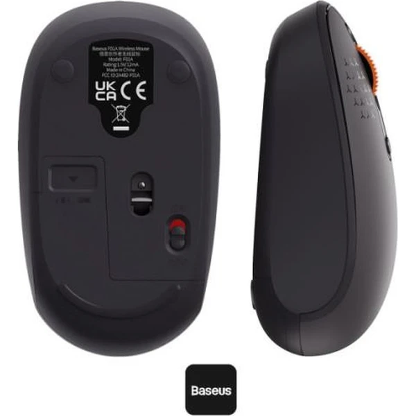 Baseus F01B Tri-mode bezdrôtová myš šedá - Myši - Obrázok O22R000K01