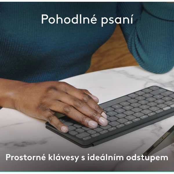 Logitech Keys to go 2 Apple bezdrôtová US klávesnica grafitová - Klávesnice - Obrázok O245000J01