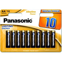 Panasonic AA alkalická batéria, 10 ks - Batérie