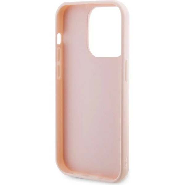 Karl Lagerfeld 3D Rubber Glitter Logo Karl Zadný Kryt pre iPhone 15 Pro Max Pink - Puzdra - Obrázok O2X4000701