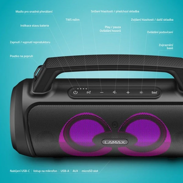 LAMAX PartyGo1 - Reproduktory - Obrázok O301000J01