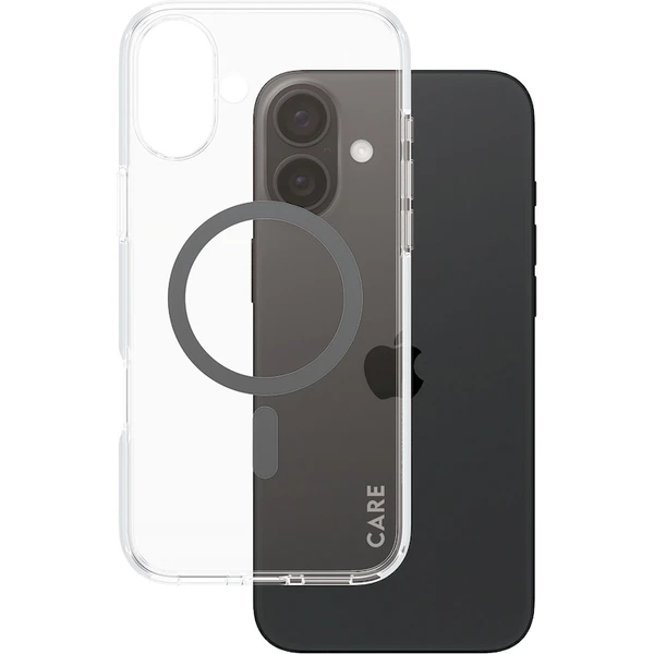PanzerGlass® CARE kryt Apple iPhone 16 Plus MagSafe Urban Combat číry/čierny - Puzdra - Obrázok O308000P01