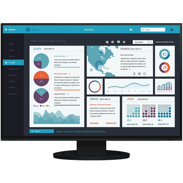 EIZO FlexScan EV2495-BK monitor 24"  - Monitory - Hlavný obrázok