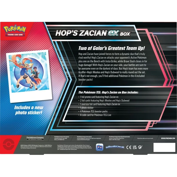 Pokémon TCG: Hop's Zacian ex Box - Pokémon karty - Obrázok O34D000K01