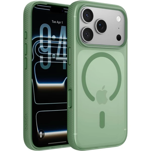 Belkin SheerForce Grip MagSafe kryt iPhone 17 Pro pistáciovo zelený - Puzdra - Hlavný obrázok
