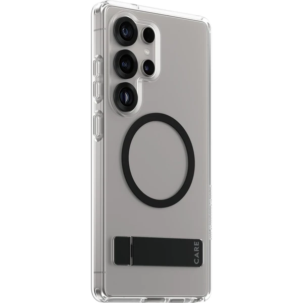 PanzerGlass® CARE kryt Samsung Galaxy S25 Ultra číry/čierny Kickstand & QI - Puzdra - Hlavný obrázok