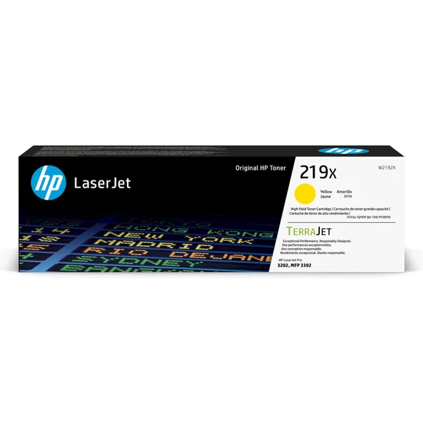 HP W2192X č. 219X Žltá Originálne - Tonery - Hlavný obrázok