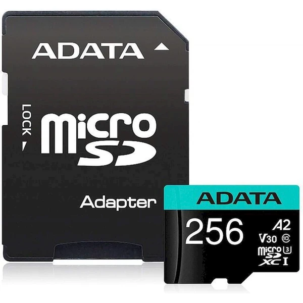 ADATA Premier Pro microSDXC 256GB + SD adaptér - Pamäťové karty - Hlavný obrázok