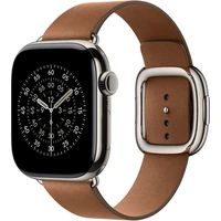 Apple Watch 42/41/40/38mm karamelový remienok s modernou prackou strednej - Remienky