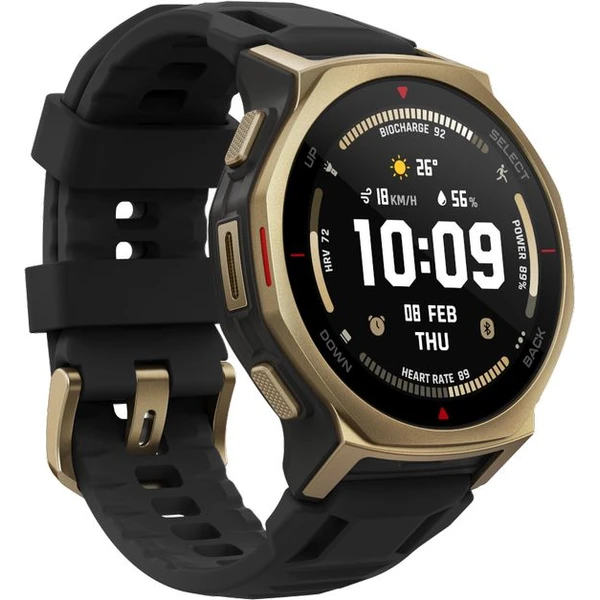 Amazfit T-Rex 3 Pro 44mm šikovné hodinky čierne/zlaté - Inteligentné hodinky - Obrázok O48K000K01