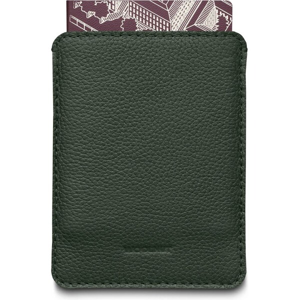 E-shop Woolnut kožené púzdro pre cestovný pas tmavo zelené