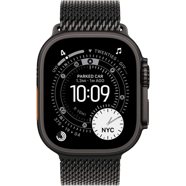 Apple Watch 49/46/45/44mm milánsky ťah z čierneho titánu malý - Remienky - Obrázok O51I000K01