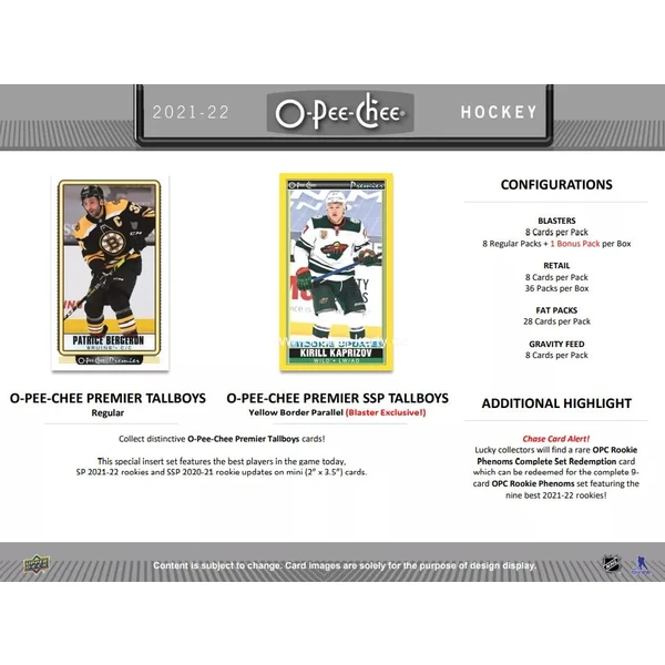 Hokejové karty Upper Deck - 21-22 O-Pee-Chee Hockey Gravity Balíček - Hokejové karty - Obrázok O5WP100501