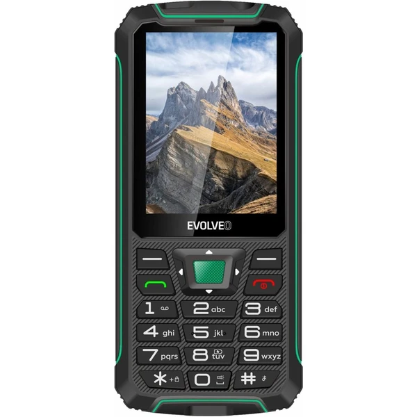 EVOLVEO StrongPhone W4 DualSIM čierno-zelená - Mobilné telefóny - Hlavný obrázok