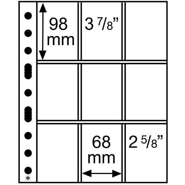 Grande Easy 9-Pocket stránky do albumu číre (50ks)