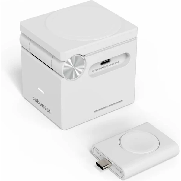Cubenest 3in1 Magnetic Wireless charger E311 White - Nabíjačky - Obrázok O6S8000J01