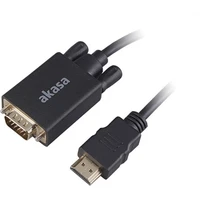 Akasa HDMI/VGA kábel 2m čierny - Káble a redukcie