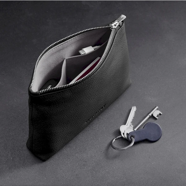 Woolnut Leather Pouch kožené púzdro čierne - Organizéry - Obrázok O768000701