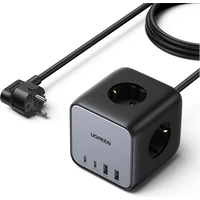 UGREEN DigiNest Cube 65W nabíjacia kocka s GaN - Zásuvky