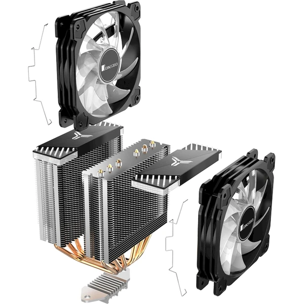 Jonsbo CR-2000 GT Dual Tower ARGB čierny - Chladiče - Obrázok O7AC000K01