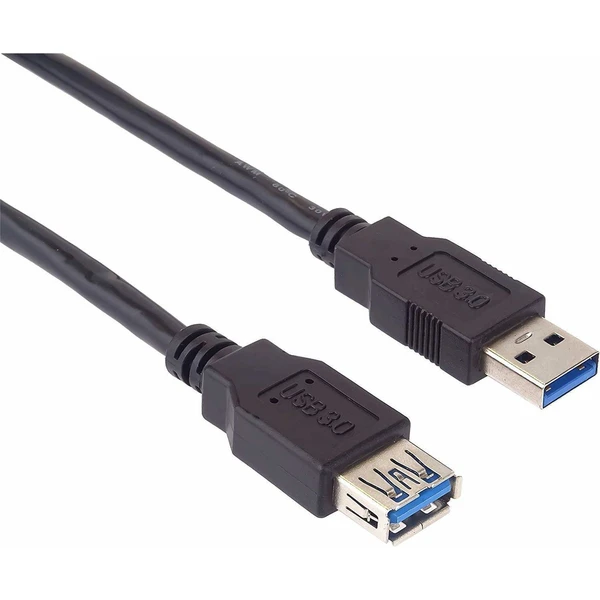 PremiumCord USB-A/USB-A predlžovací kábel 2 m čierny - Káble a redukcie - Hlavný obrázok