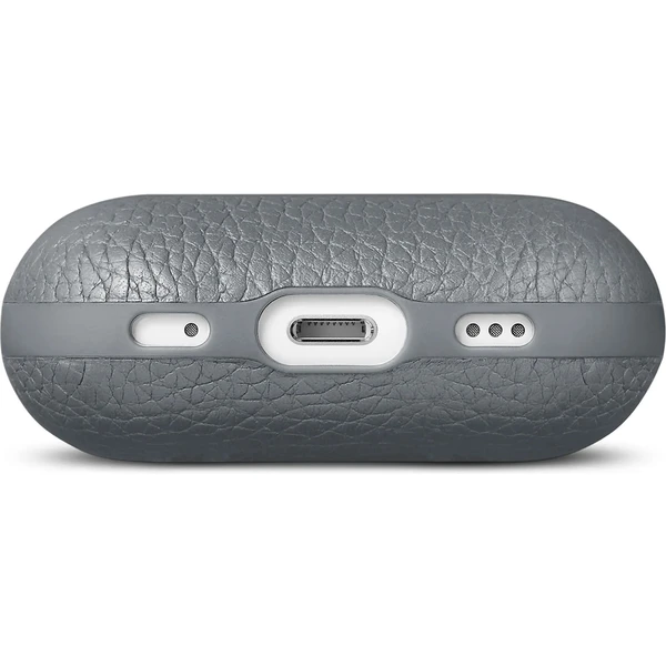 Woolnut Leather kožené puzdro pre AirPods Pro 2. generácia sivé - Puzdra - Obrázok O7KR100501
