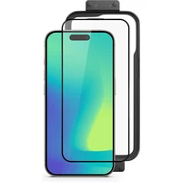 Spello Shield tvrdené sklo 3D pre iPhone 16 Plus s inštalačným rámčekom - Ochranné fólie a sklo