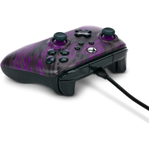 PowerA Advantage drôtový herný ovládač Purple Camo (Xbox Series X|S) - Herné ovládače - Obrázok O7QS100501