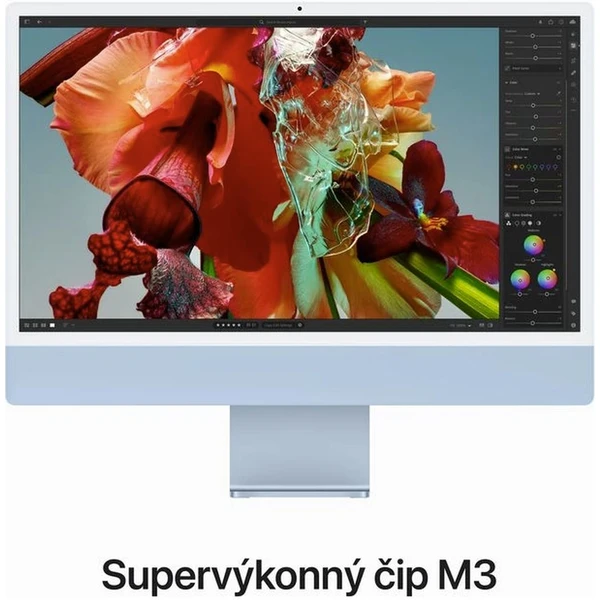 CTO Apple iMac 24" (2023) / Blue / 16GB / Mouse / SK KLV / Stojan / 256GB SSD / Bez ethernetu - All-in-one - Obrázok O7R2000P01