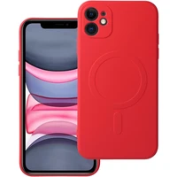 Silicone Mag Cover case compatible s MagSafe pre IPHONE 11 red - Puzdra