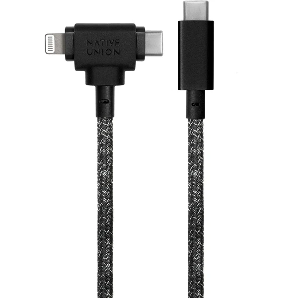 Native Union Belt Universal Cable (USB-C – Lighting/USB-C) 1,5 m, cosmos - Káble a redukcie - Obrázok O842000J01