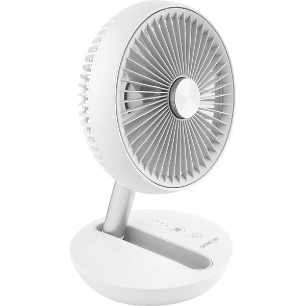 Sencor SFE 0773WH AKU stolný ventilátor biely - Ventilátory - Obrázok O87F000O01
