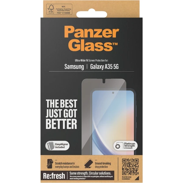 PanzerGlass Ultra-Wide Fit ochranné sklo Samsung Galaxy A35 5G - Ochranné fólie a sklo - Obrázok O8G3000P01