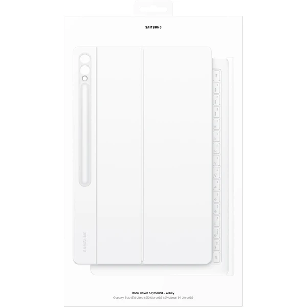 Samsung Cover Keyboard púzdro s klávesnicou Galaxy Tab S10 Ultra/S9 Ultra biele - Puzdra s klávesnicou - Obrázok O8N9000N01