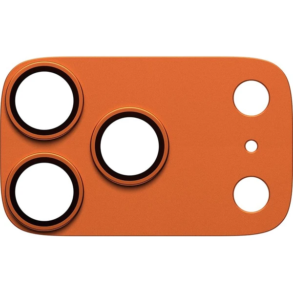 PanzerGlass® FENDER hliníková ochrana fotoaparátu Apple iPhone 17 Pro oranžová - Ochranné fólie a sklo - Obrázok O8XL000K01