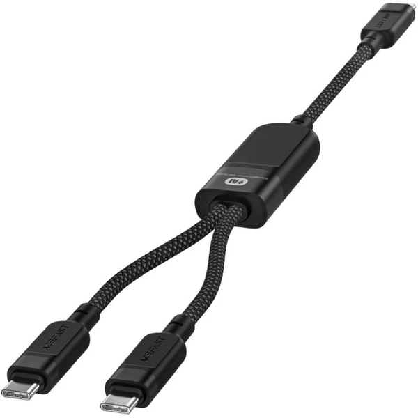 Acefast USB-C 2v1 100W inteligentný nabíjací dátový kábel, 1,2m - Káble - Obrázok O8ZB000J01