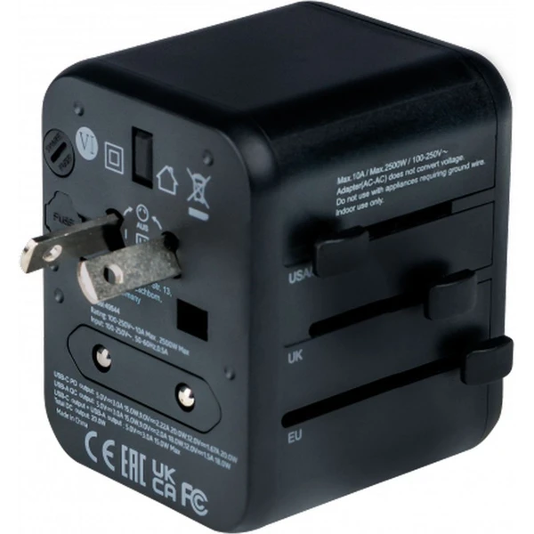 VERBATIM Universal Travel Adapter UTA-02 Cestovný adaptér - Zásuvky - Obrázok O953000O01