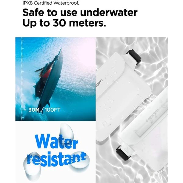 Spigen Aqua Shield WaterProof Waist Bag A620 2 Pack biely - Puzdra - Obrázok O9N5000701