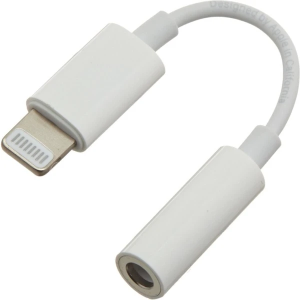 PremiumCord Lightning/3,5mm redukcia 0,1m biela - Káble a redukcie - Hlavný obrázok